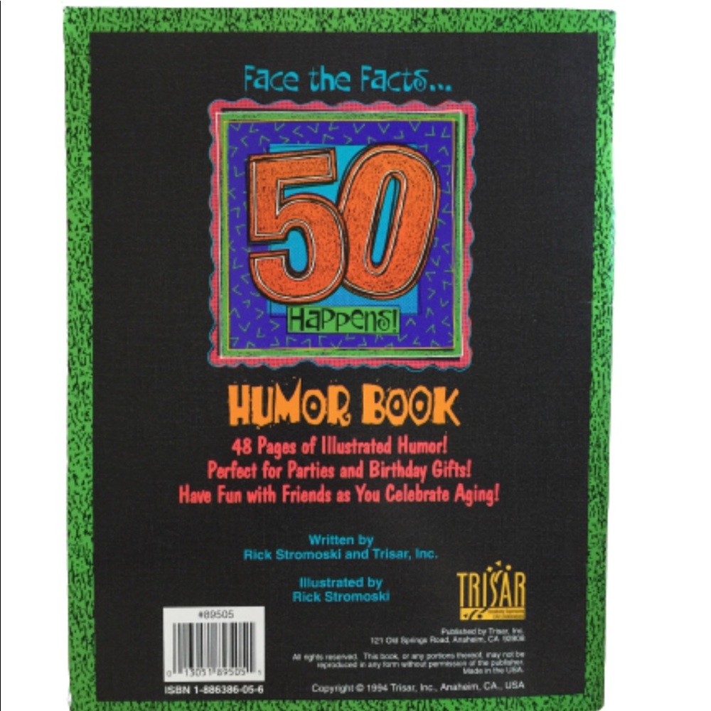 FACE THE FACTS … 50 HAPPENS Paperback Book by Rick Stromoski and Trisar Inc NWT - Picture 2 of 12